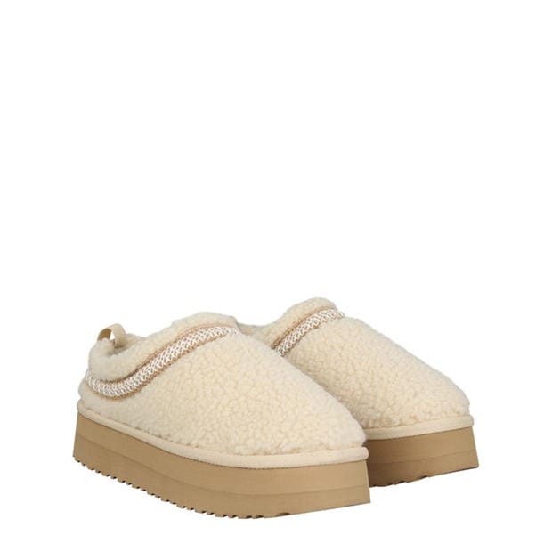 Espadrile Jack Wills Platform Snug crem borg