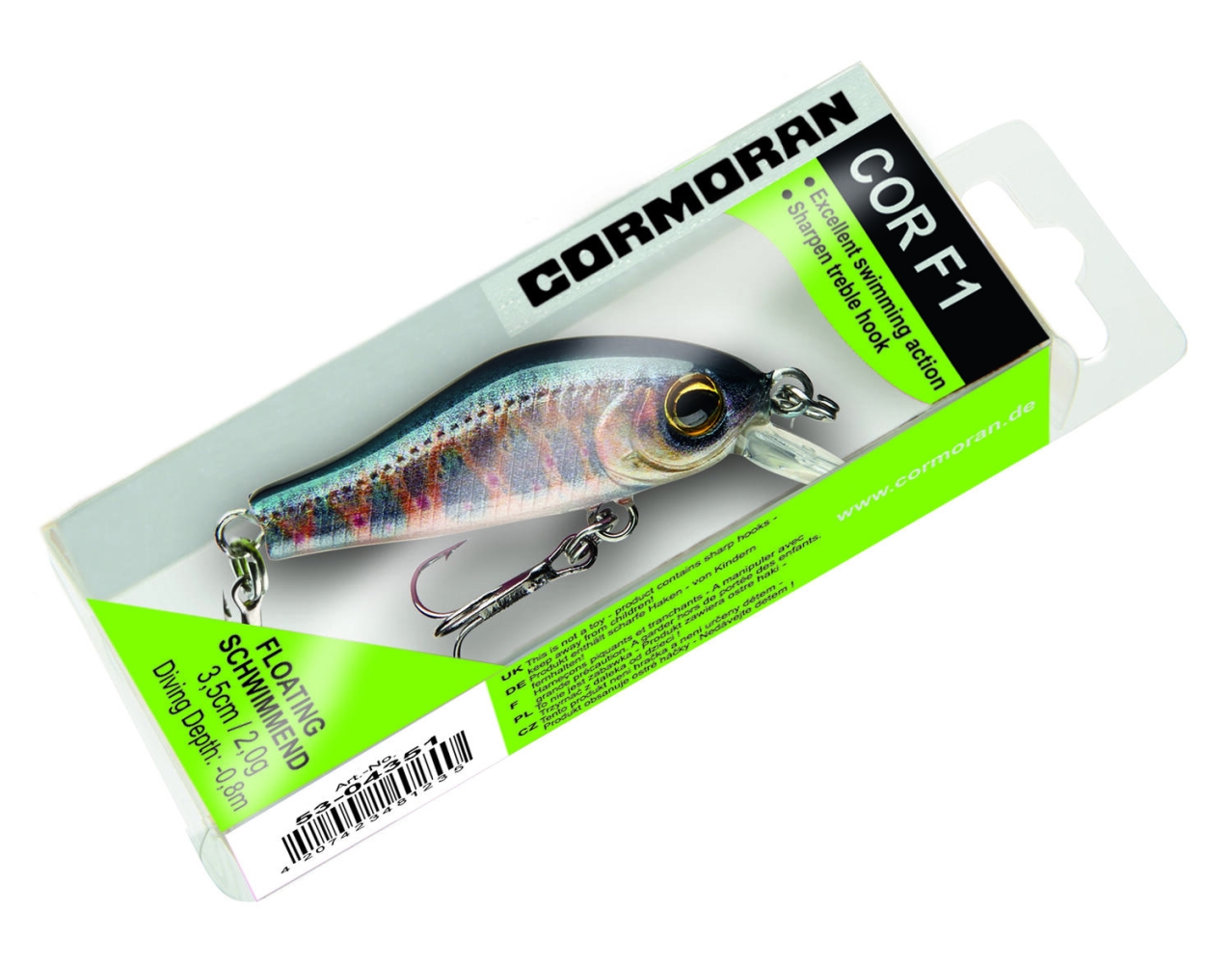 F1 3,5CM 2G maro TROUT pentru Bebelusi CORMORAN