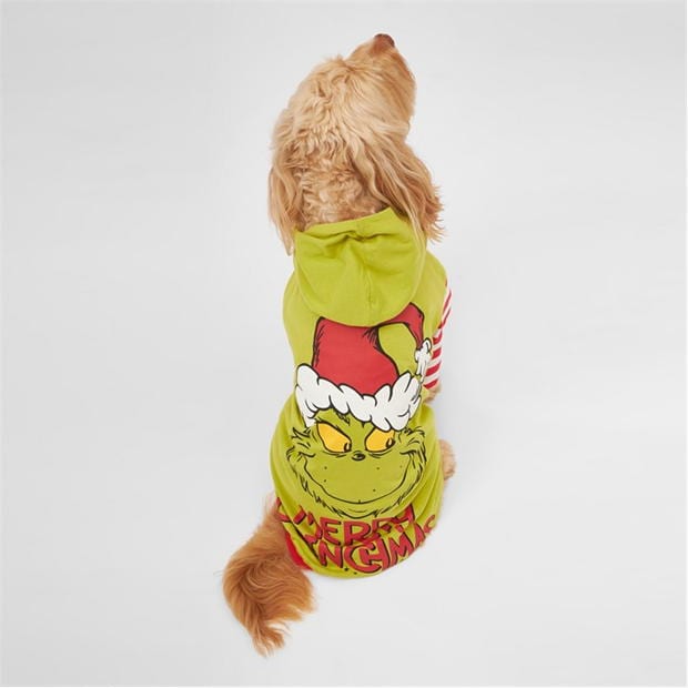 Family Craciun Grinch Dog Outfit cu personaje