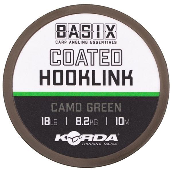 FIR BASIX COATED HOOKLINK 18LB 10M KORDA