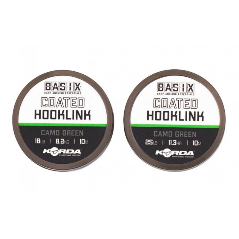 FIR BASIX COATED HOOKLINK 18LB 10M KORDA