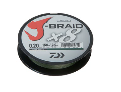 FIR J-BRAID X8 VERDE 022MM 17KG 300M DAIWA