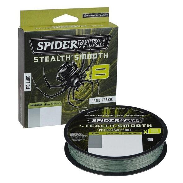 FIR STEALTH 0,06MM 5,4KG 150M MOSS verde SPIDERWIRE