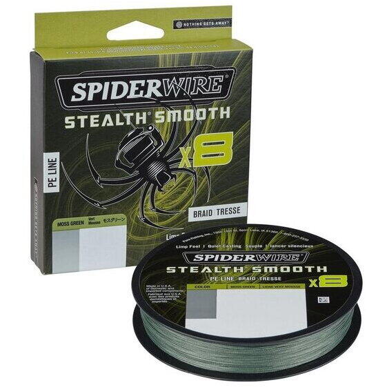 FIR STEALTH 0,15MM 16,5KG 150M MOSS verde SPIDERWIRE