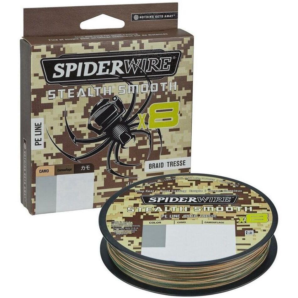 FIR TEXTIL STEALTH SMOOTH 8 CAMO 019MM 18,0KG 150M SPIDERWIRE