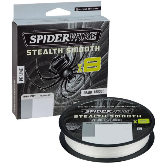 FIR TEXTIL STEALTH SMOOTH 8 TRANSLUCENT 005MM 5,4KG 150M SPIDERWIRE