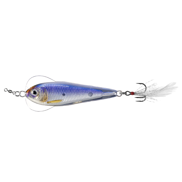 FLUTTER SHAD 6CM 21G SINKING argintiu VIOLET LIVE TARGET