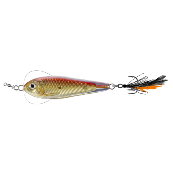 FLUTTER SHAD 7CM 28G SINKING GOLD rosu LIVE TARGET