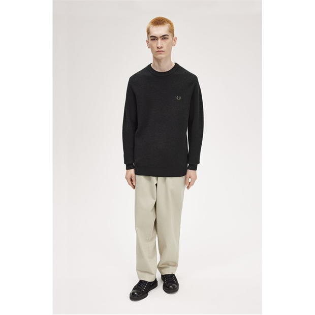 Fred Perry Fred Lambswool Jumpr barbati negru