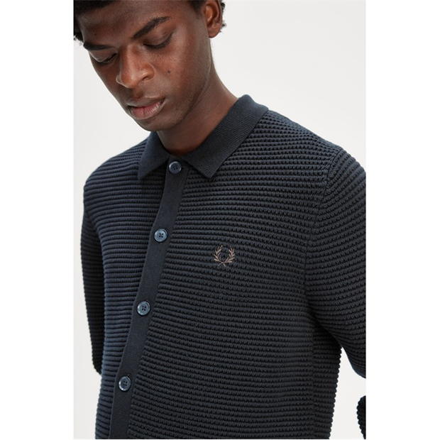 Fred Perry Fred Pointelle Cardi barbati bleumarin