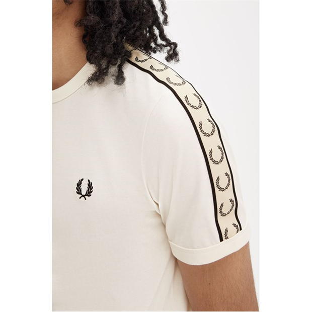 Fred Perry Tee alb negru s70