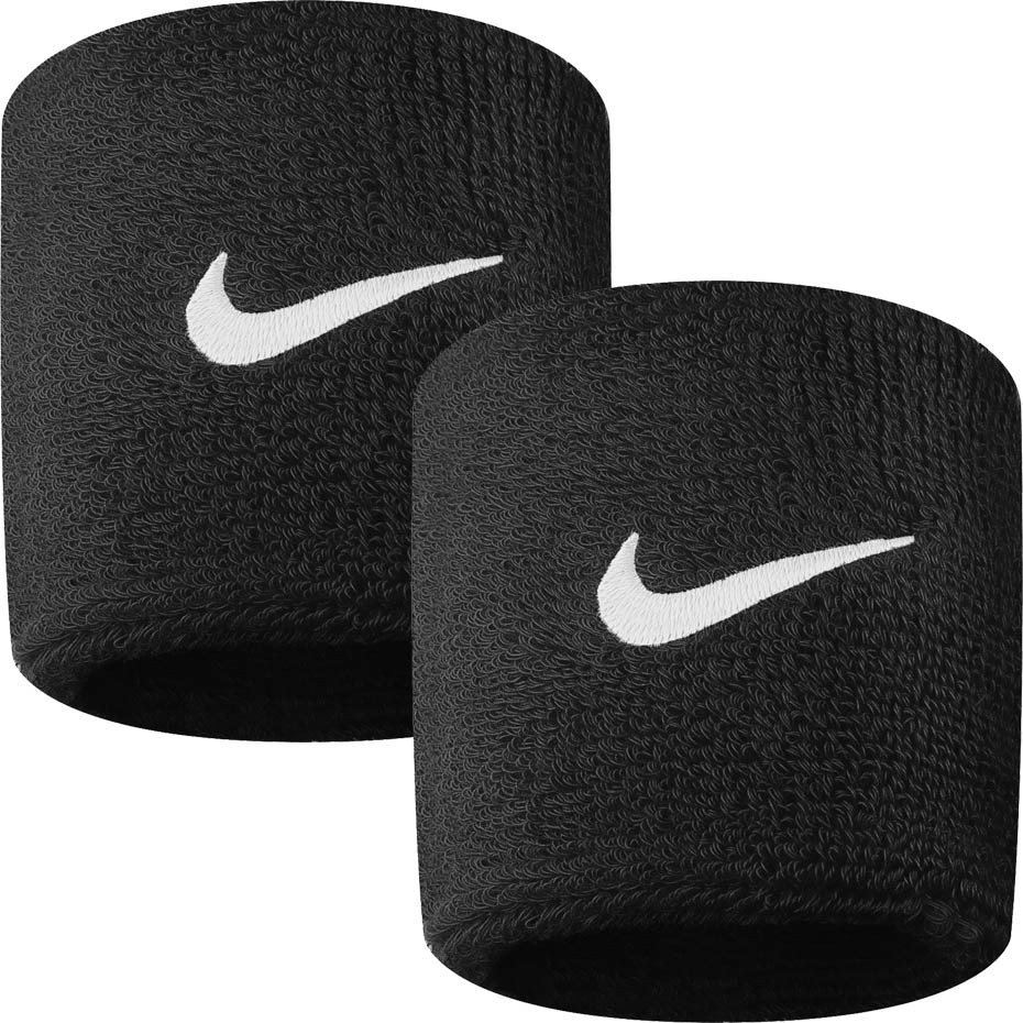 Set 2 Mansete sport NIKE SWOOSH negru / NN04010