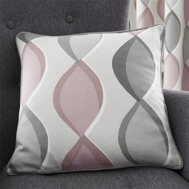 Fusion Lennox Ogee Filled Cushion in Blush roz