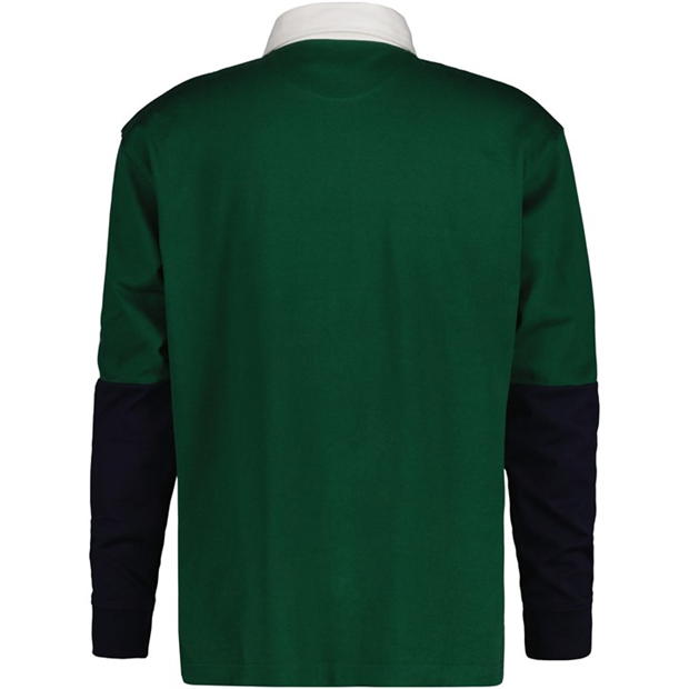 Gant Shield Blocked Heavy Rugger Shirt verde