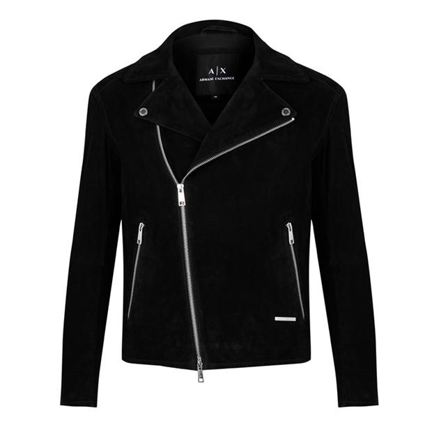 Geaca ARMANI EXCHANGE AX din piele pentru barbati negru