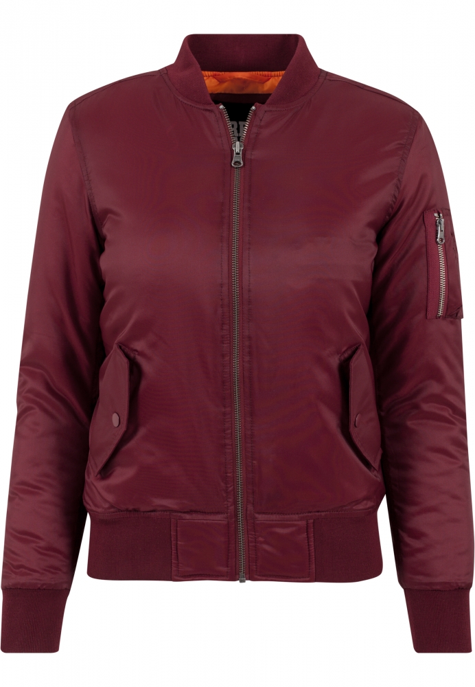 Geaca bomber primavara femei visiniu Urban Classics