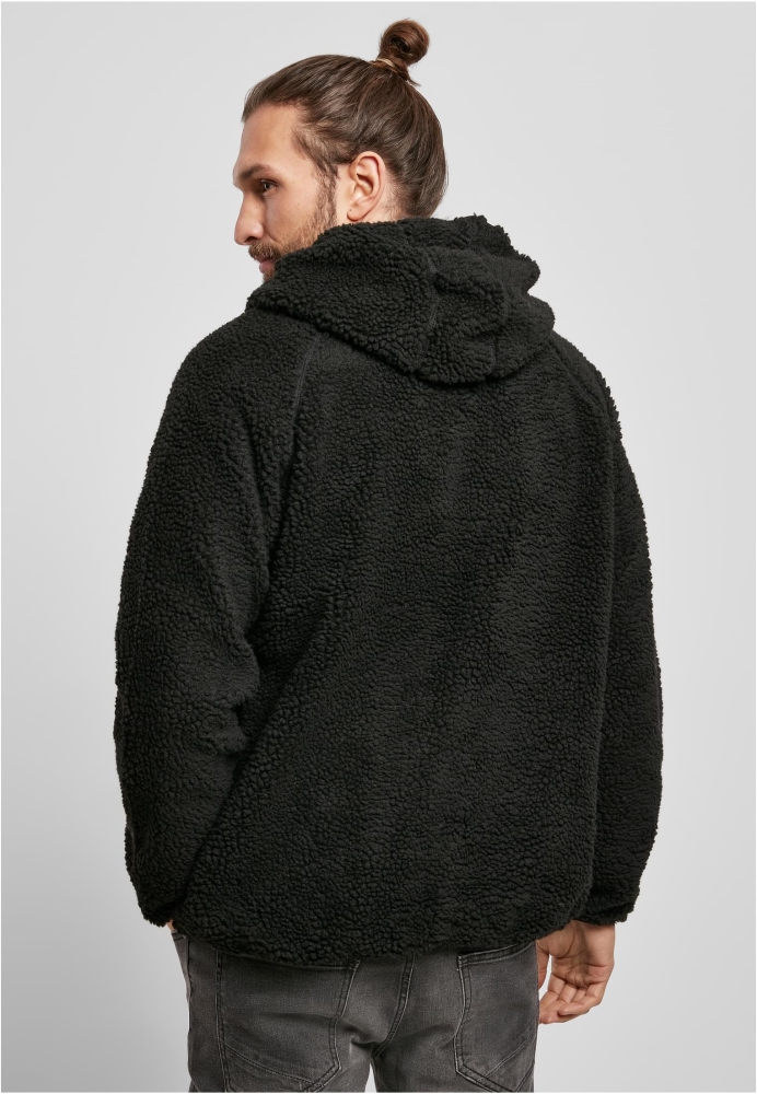 Geaca casual Teddyfleece negru Brandit