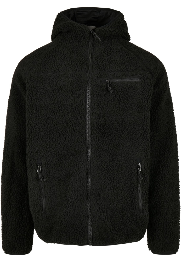 Geaca casual Teddyfleece negru Brandit