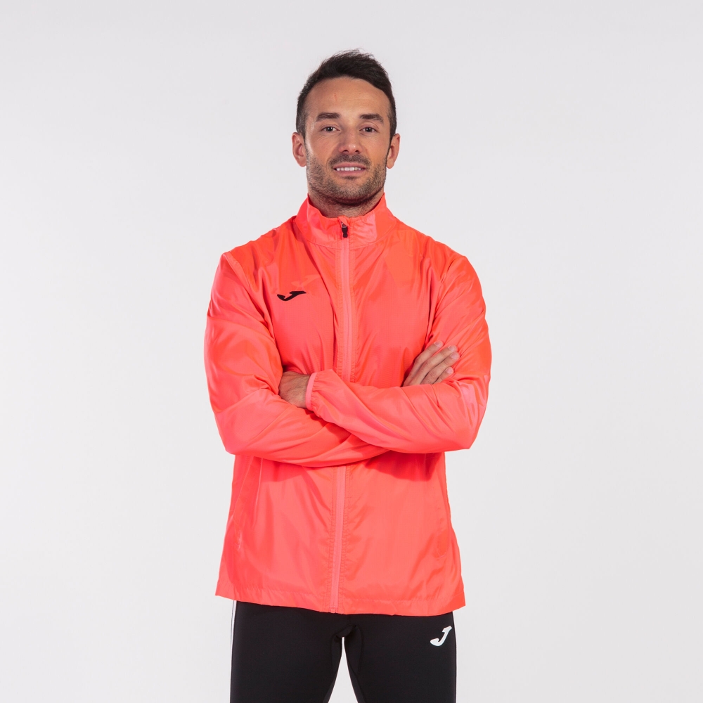 Geaca pentru vant Joma Elite Vii Fluor Coral fosforescent