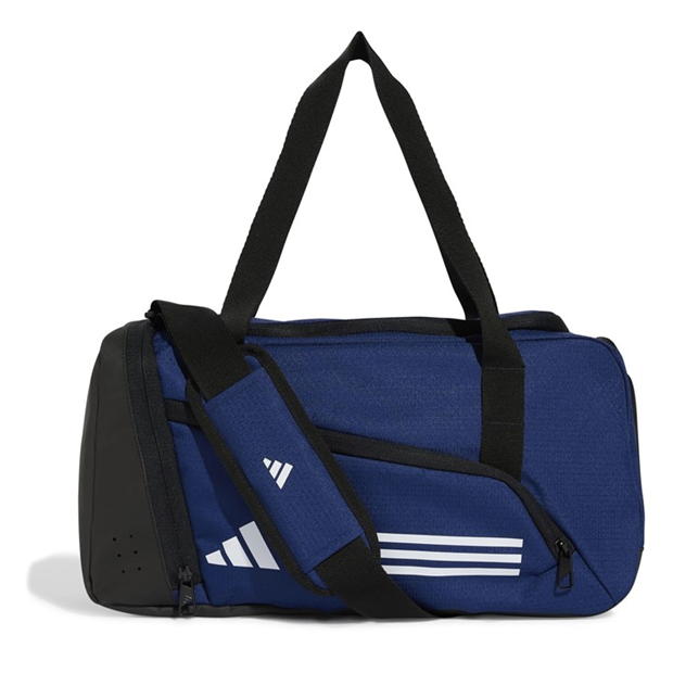 Geanta adidas 3 Stripes Duffle Unisex pentru adulti albastru alb