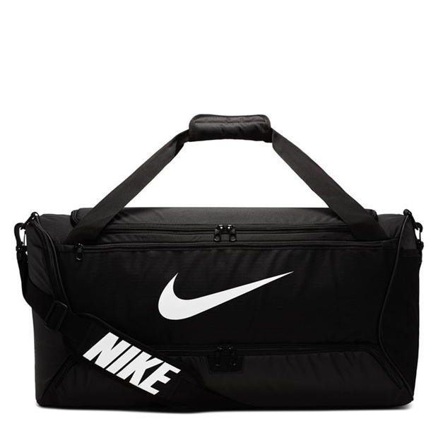 Geanta Nike Brasilia Medium antrenament negru alb