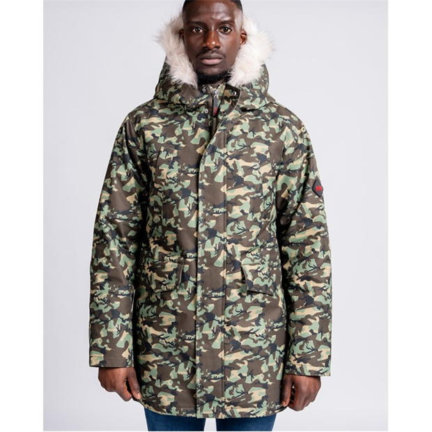 Geci groase 49Winters Camden barbati verde camuflaj