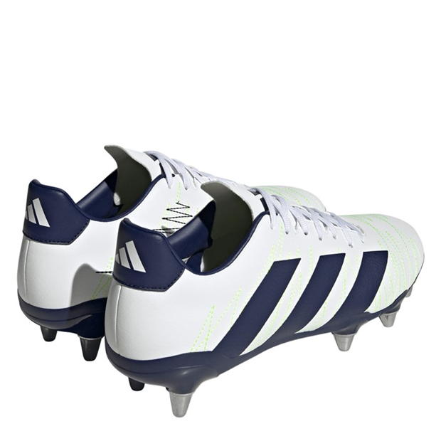 Ghete adidas Kakari gazon sintetic Rugby alb bleumarin argintiu