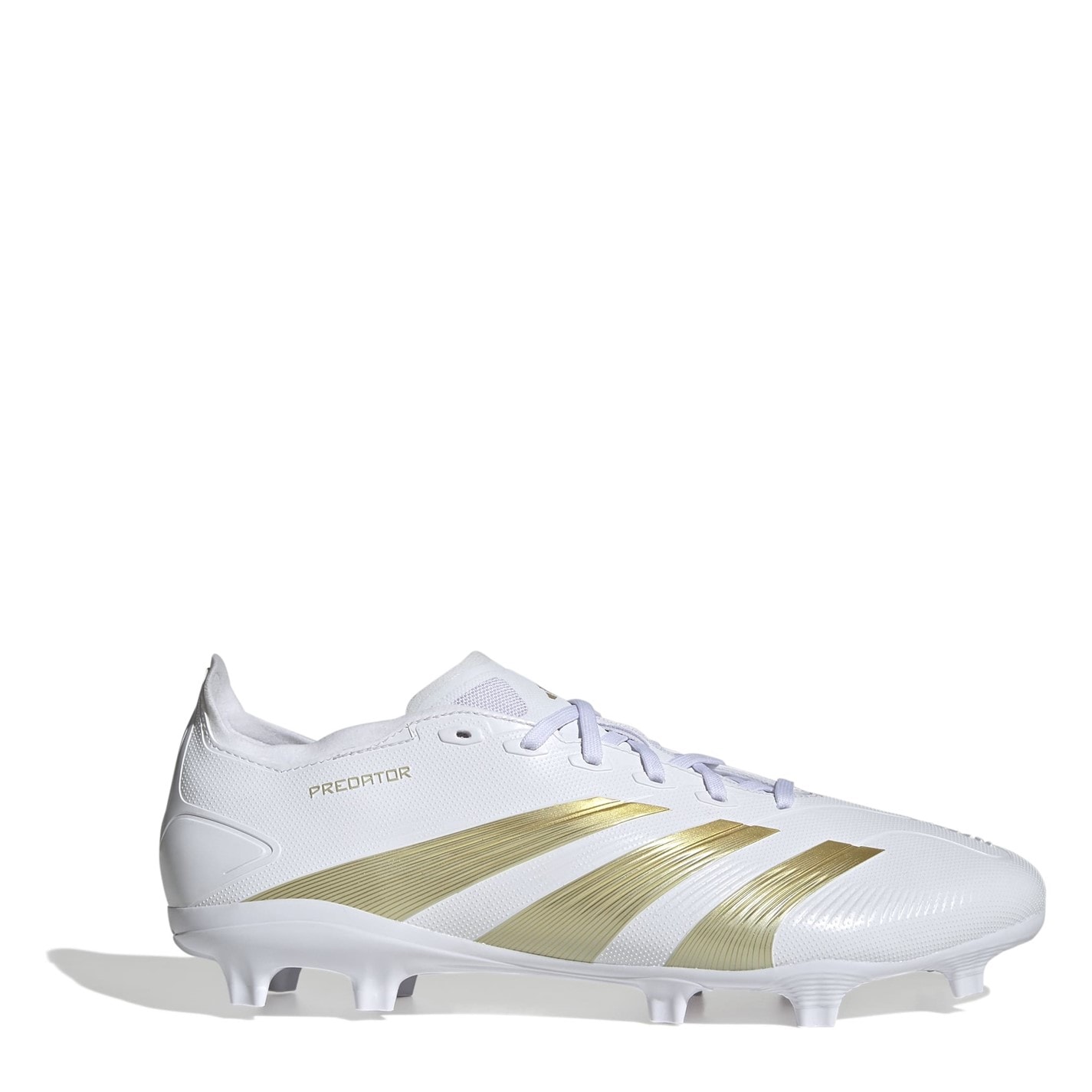 Ghete adidas Predator 24 League Firm Ground alb auriu bge