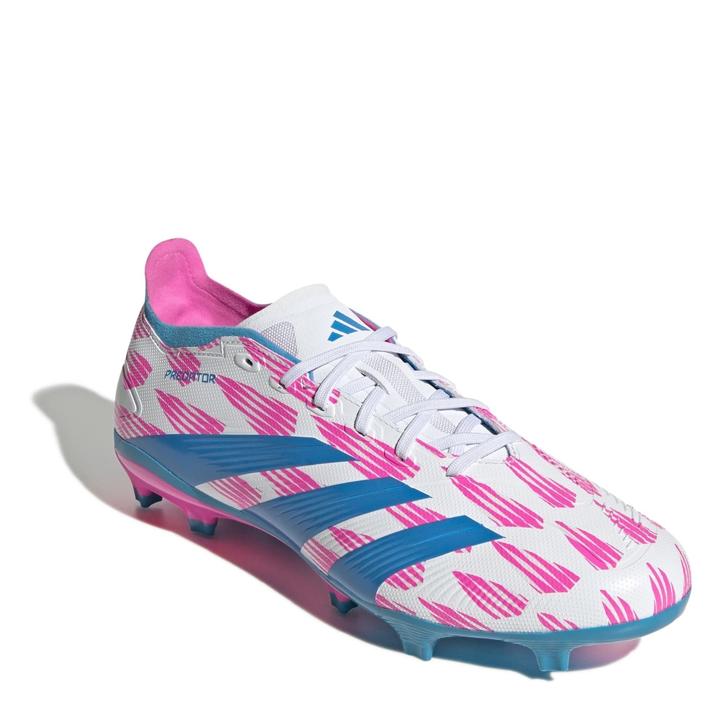 Ghete adidas Predator 24 League Firm Ground alb roz