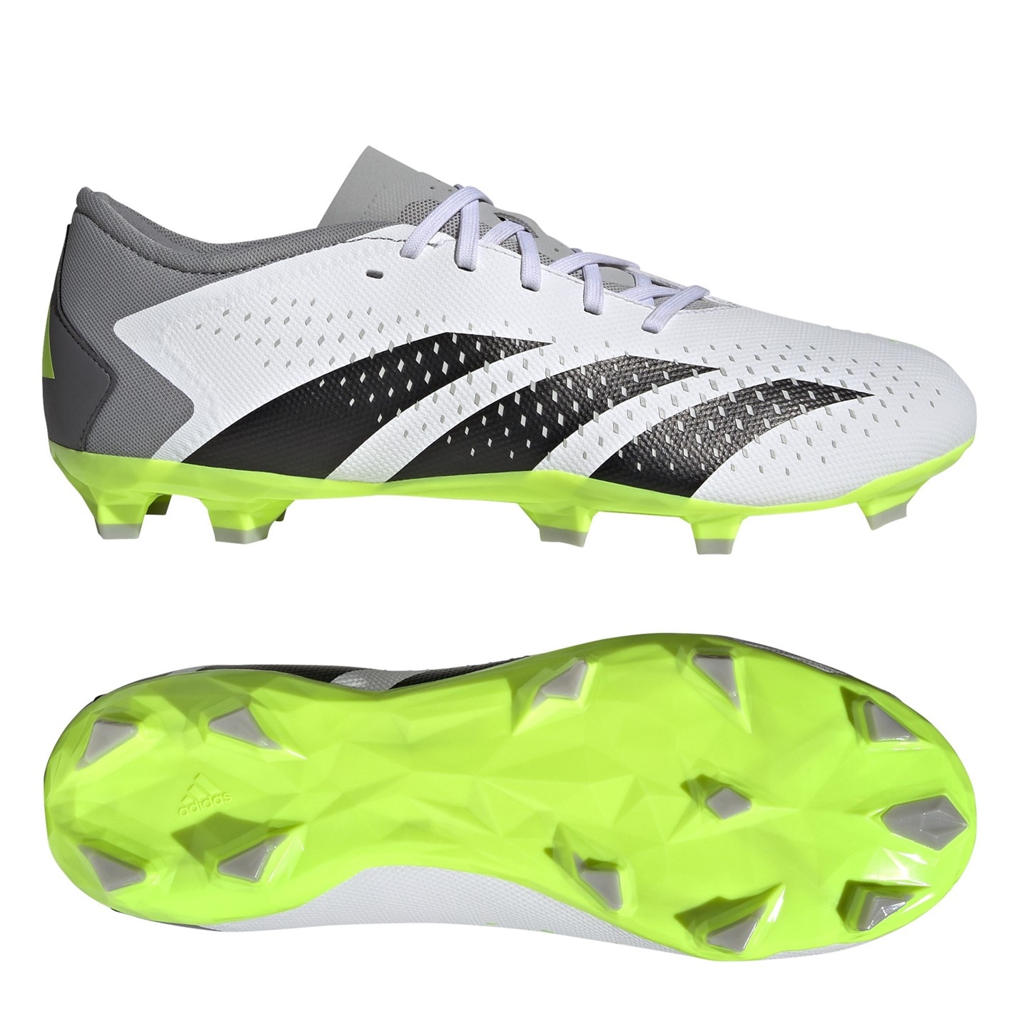 Ghete adidas Predator Accuracy.2 Firm Ground Juniors alb negru luc