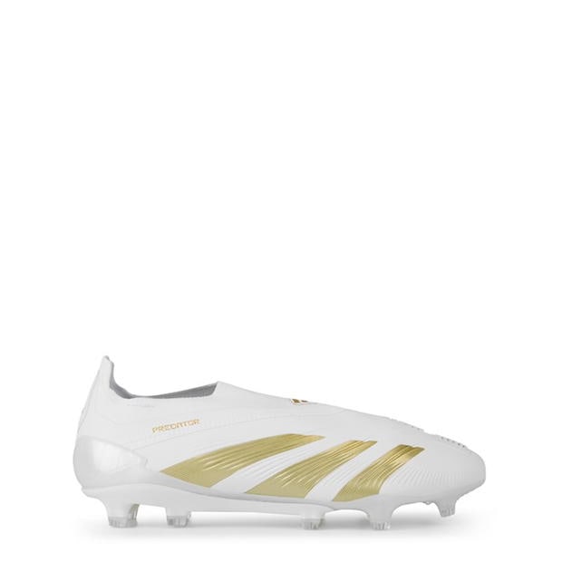 Ghete de fotbal adidas 24 Predator Elite Firm Ground alb auriu