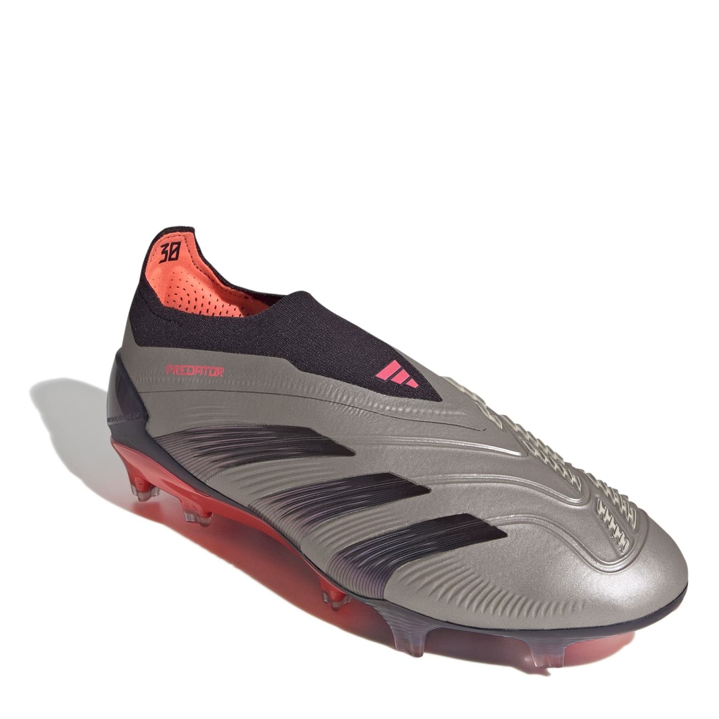 Ghete de fotbal adidas 24 Predator Elite Firm Ground argintiu negru