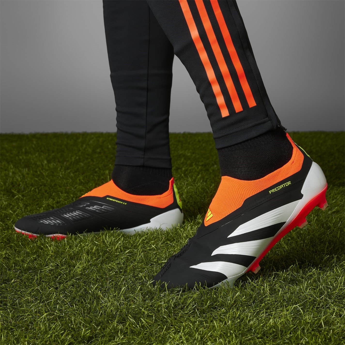 Ghete de fotbal adidas 24 Predator Elite Firm Ground negru alb rosu