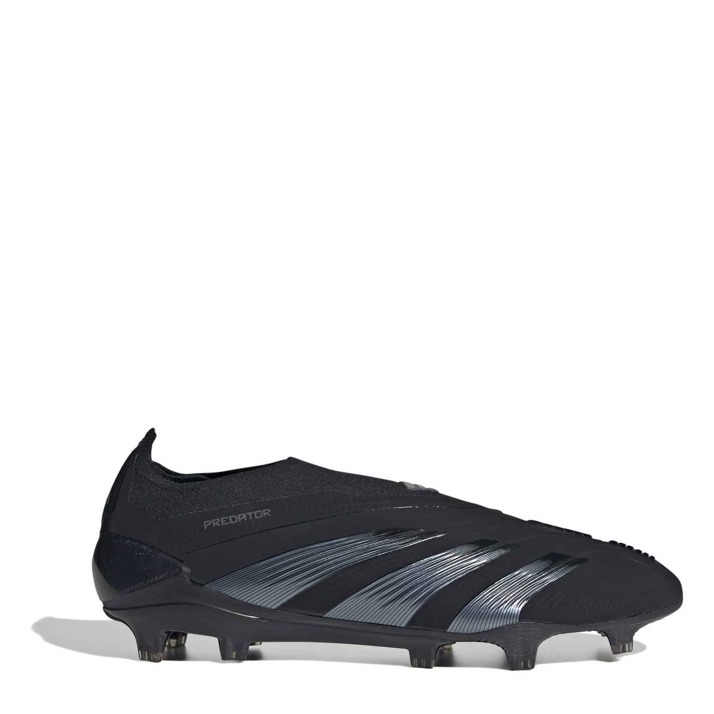 Ghete de fotbal adidas Predator 24 Elite Laceless Firm Ground negru gri