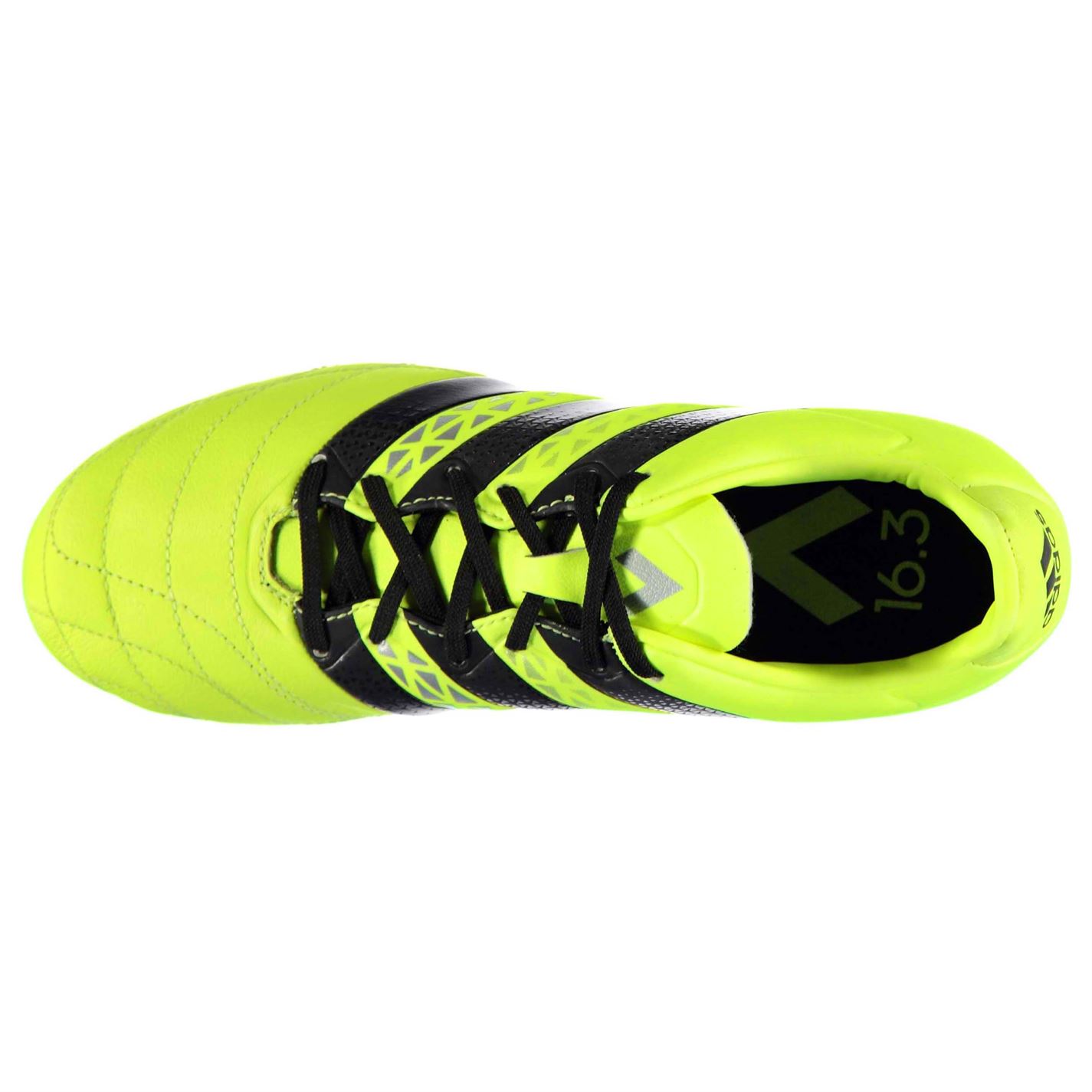 Ghete de fotbal adidas Ace 16.3 din piele FG pentru copii solar galben