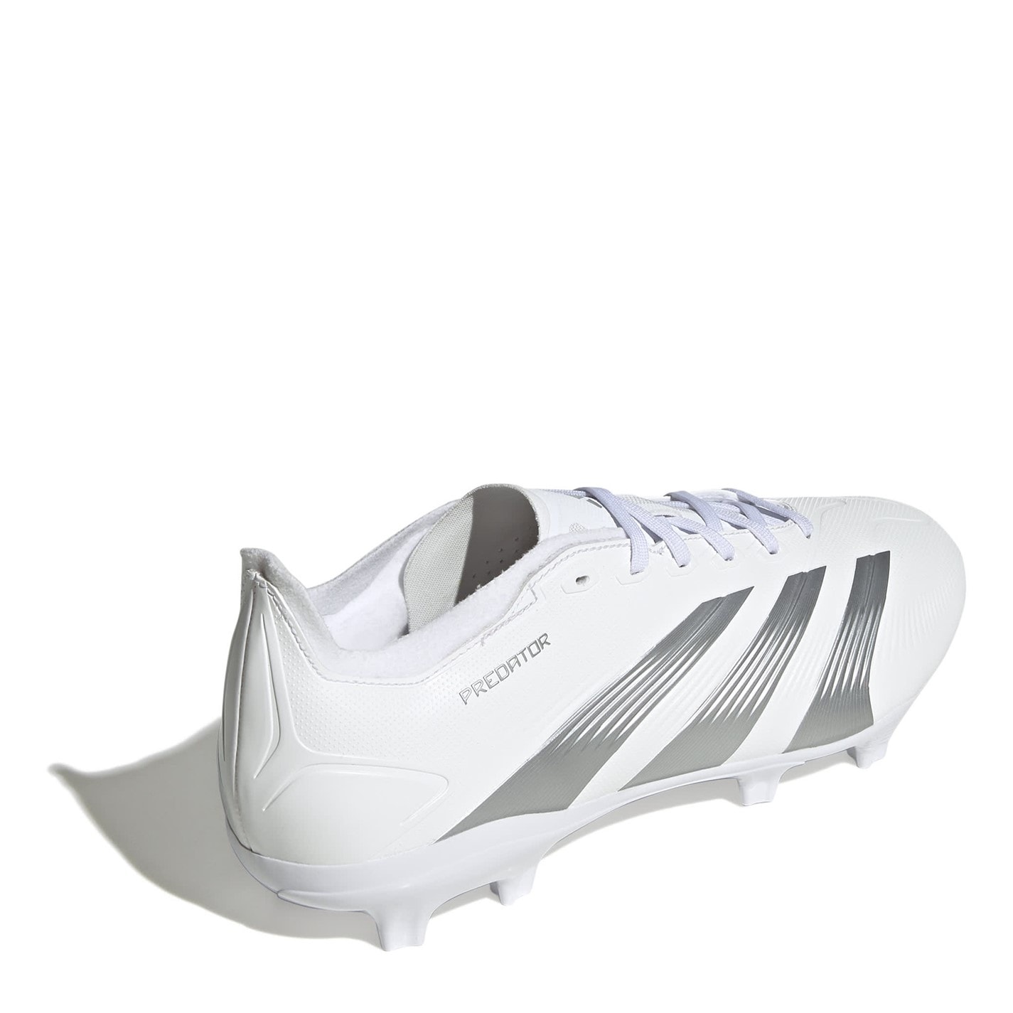 Ghete de fotbal adidas adidas Predator League Firm Ground alb argintiu