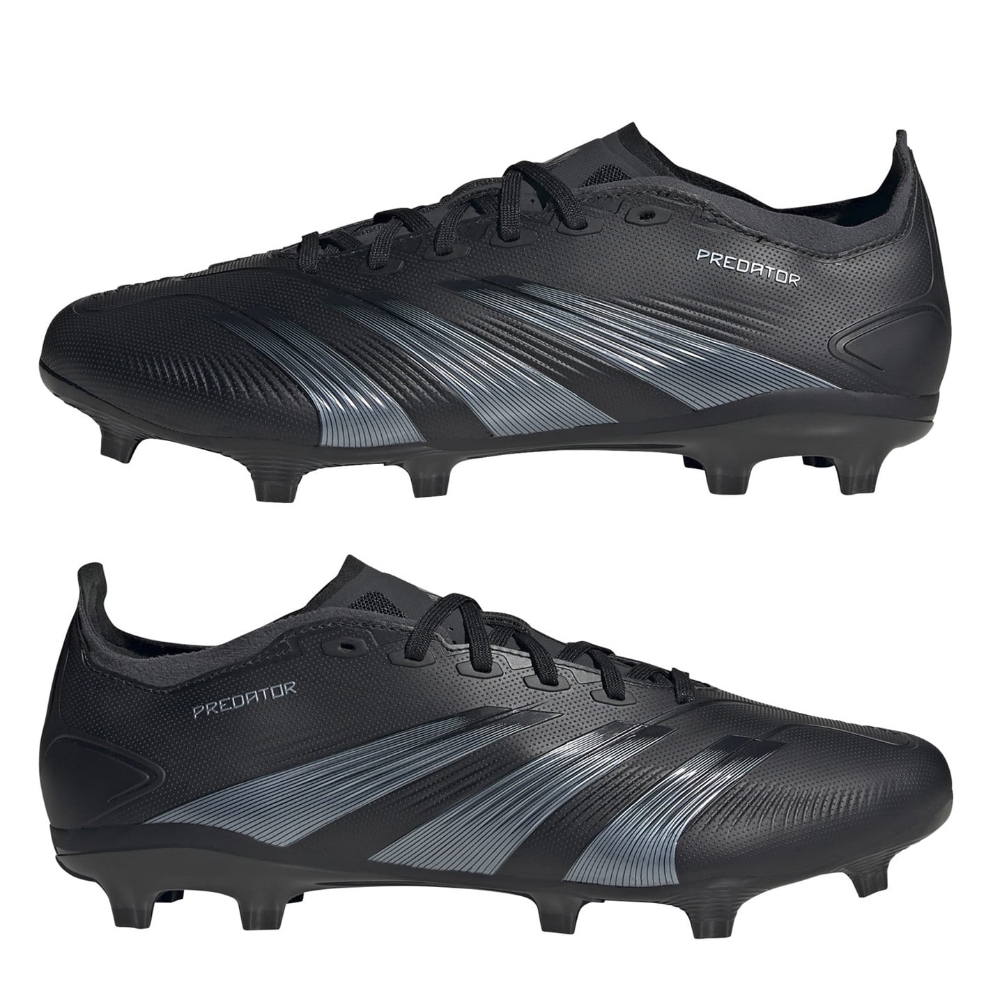 Ghete de fotbal adidas adidas Predator League Firm Ground negru gri