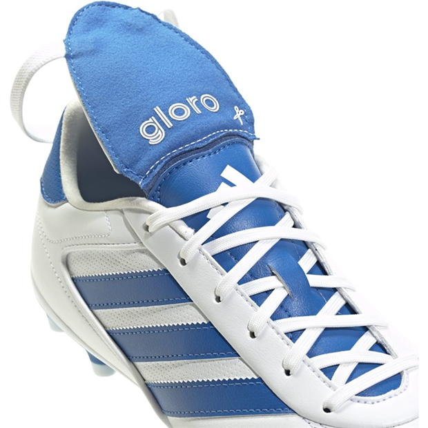 Ghete de fotbal adidas Copa Gloro II Foldover Tongue Firm Ground alb albastru