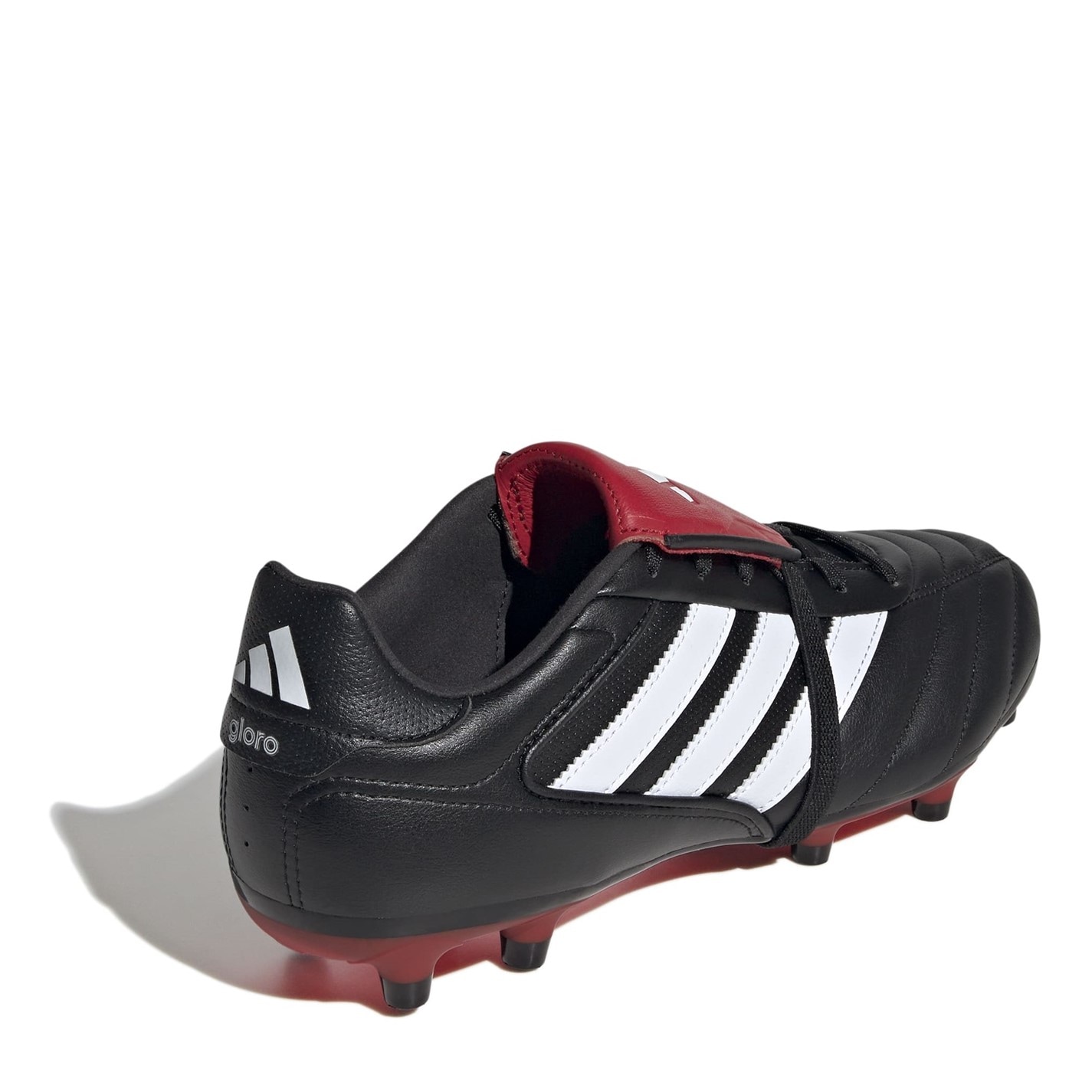 Ghete de fotbal adidas Copa Gloro II Foldover Tongue Firm Ground negru alb rosu