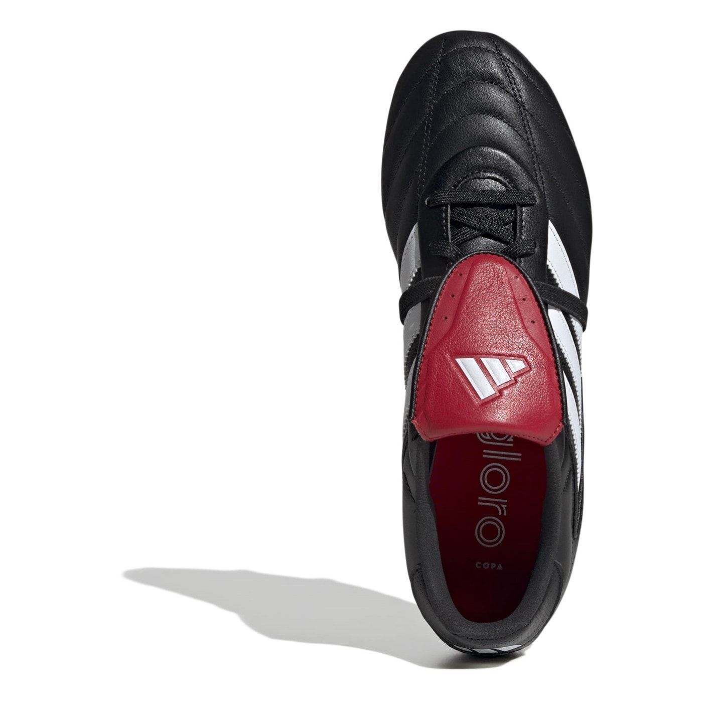 Ghete de fotbal adidas Copa Gloro II Foldover Tongue Firm Ground negru alb rosu