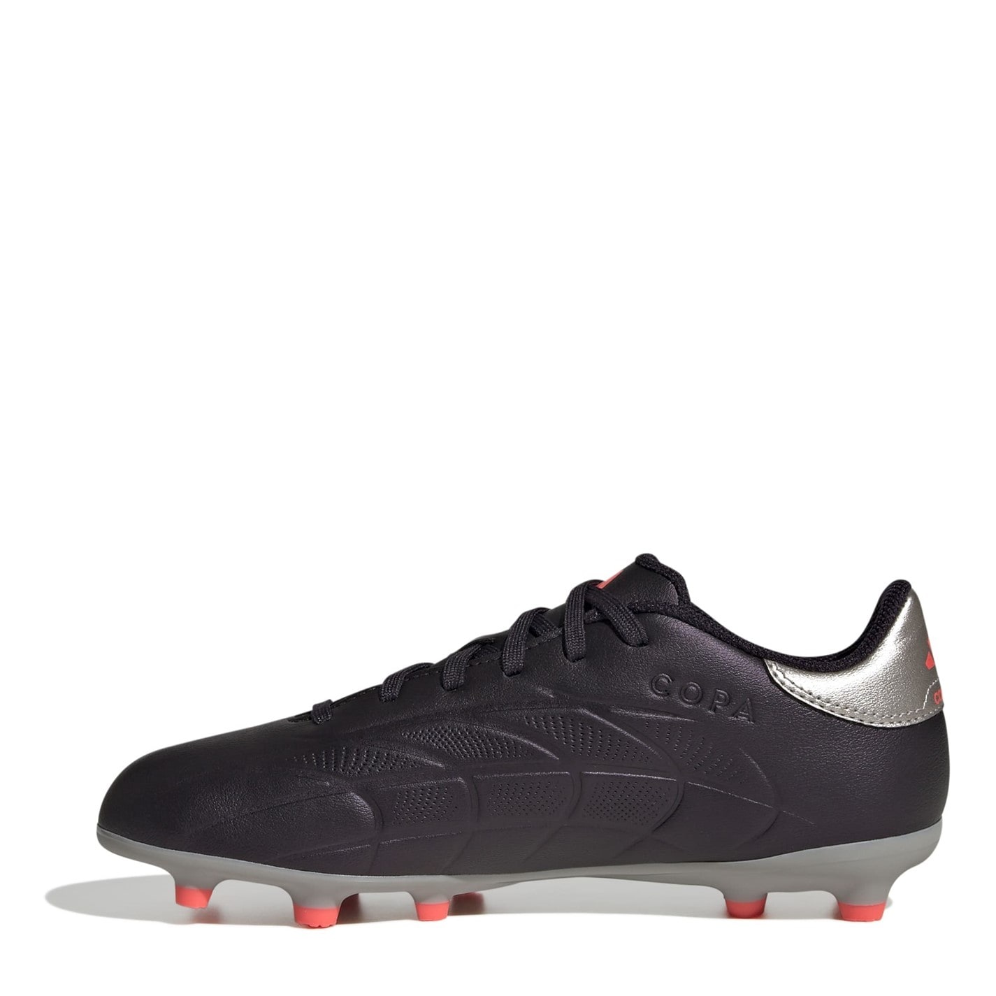 Ghete de fotbal adidas Copa Pure 2 League Juniors Firm Ground negru argintiu