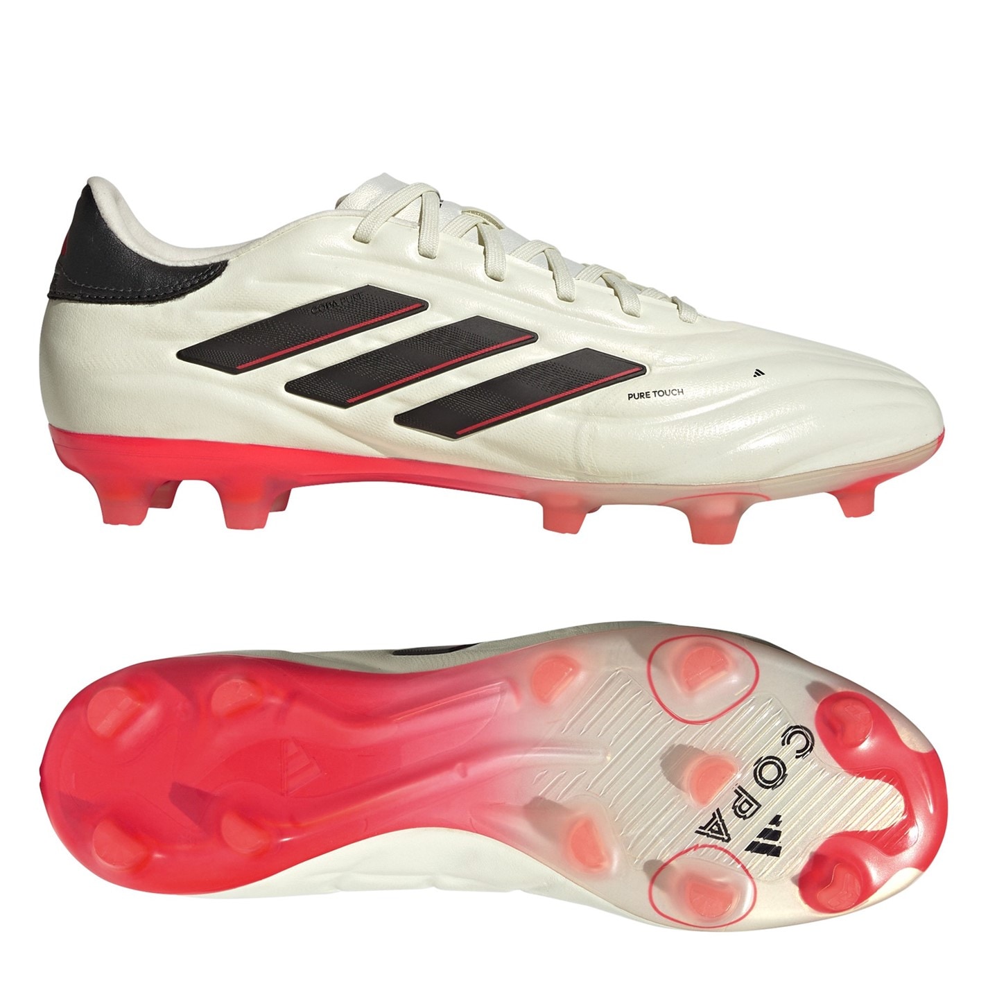 Ghete de fotbal adidas Copa Pure 2 Pro Firm Ground alb negru rosu