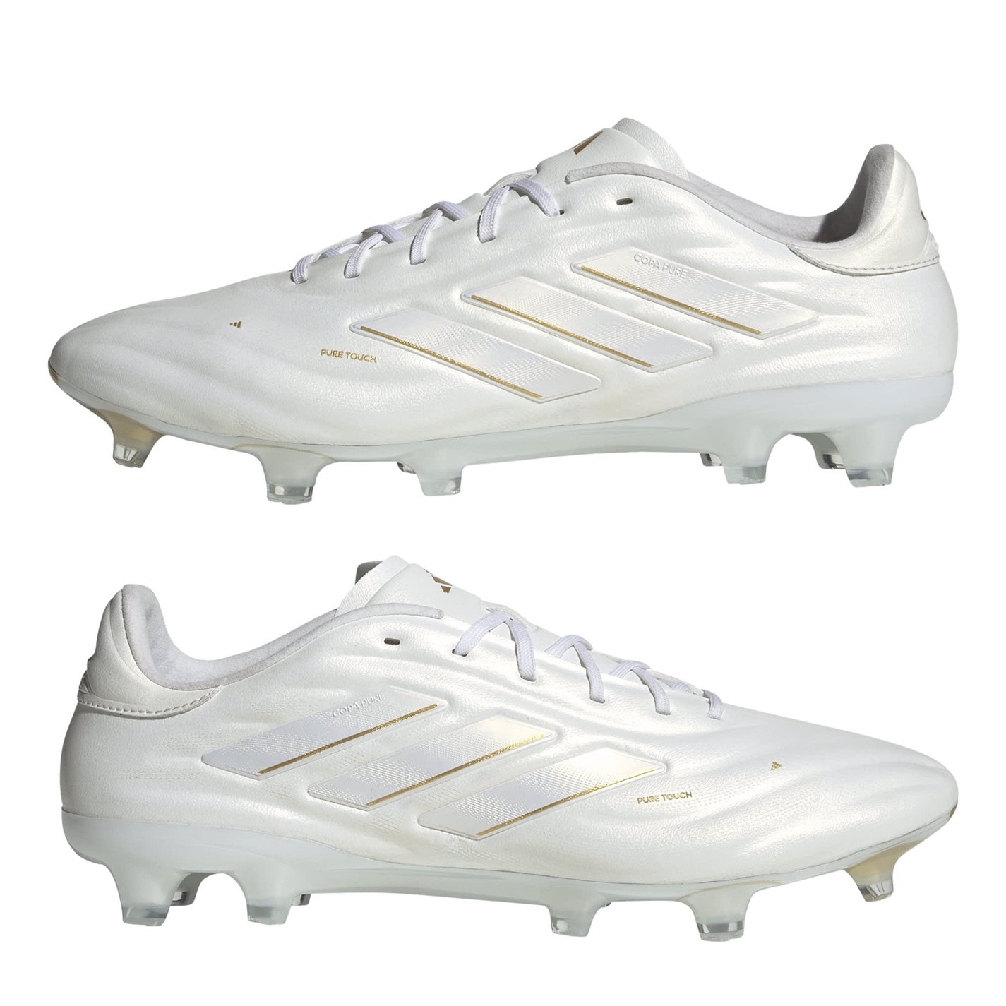 Ghete de fotbal adidas Copa Pure Elite Firm Ground alb auriu