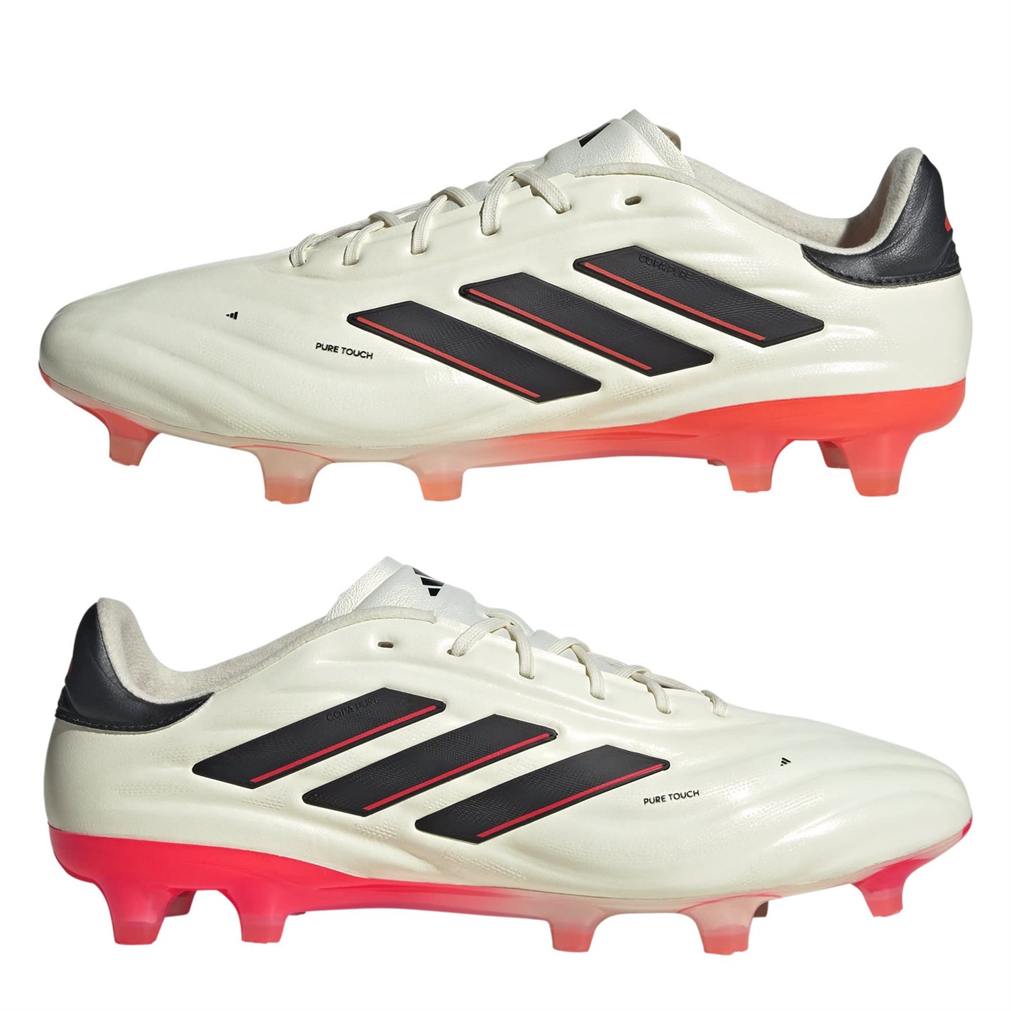 Ghete de fotbal adidas Copa Pure Elite Firm Ground alb negru rosu