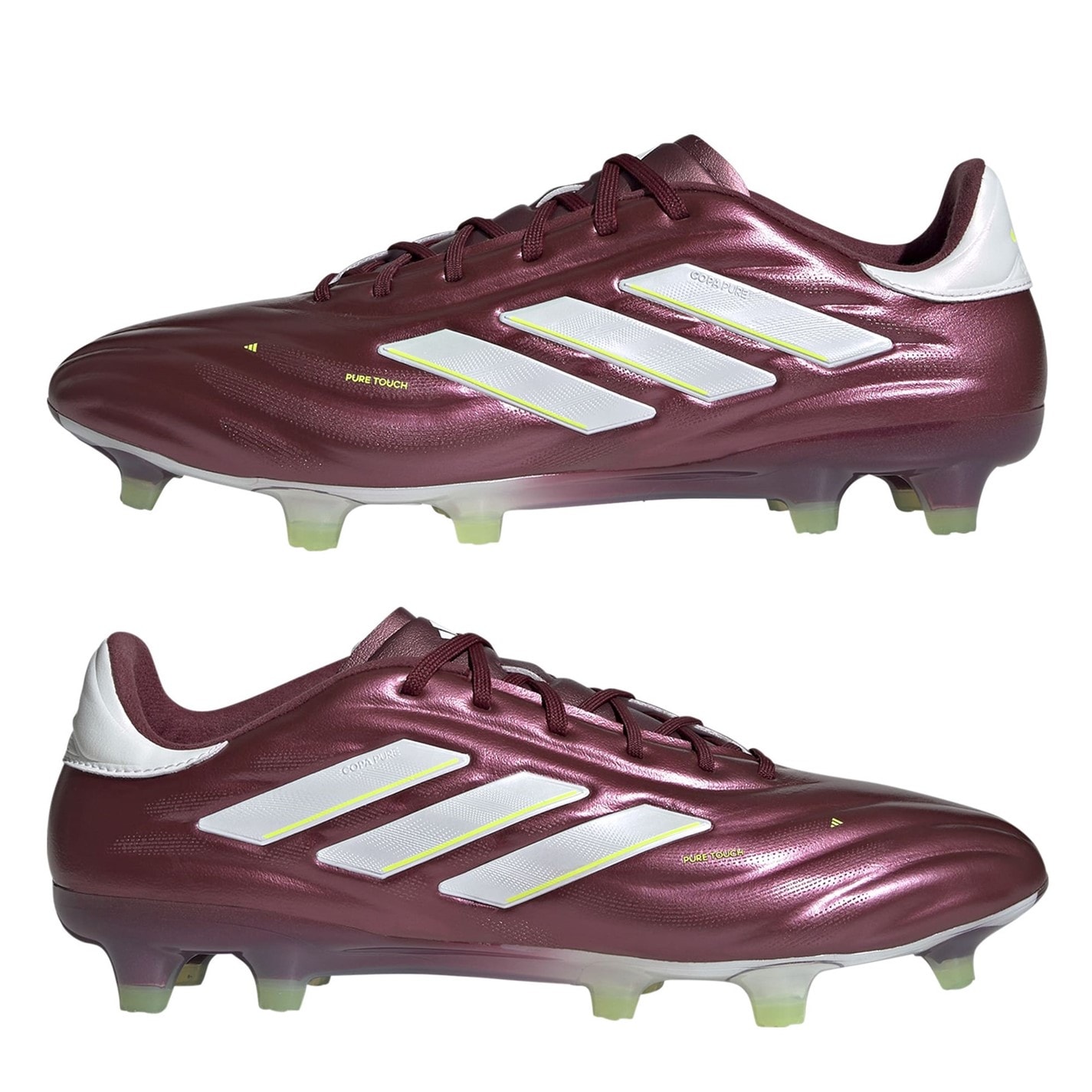 Ghete de fotbal adidas Copa Pure Elite Firm Ground rosu alb galben