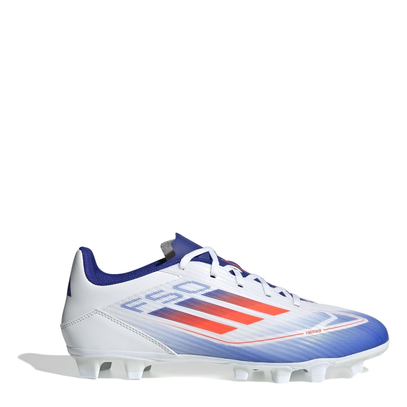 Ghete de fotbal adidas F50 Club Firm Ground alb rosu albastru