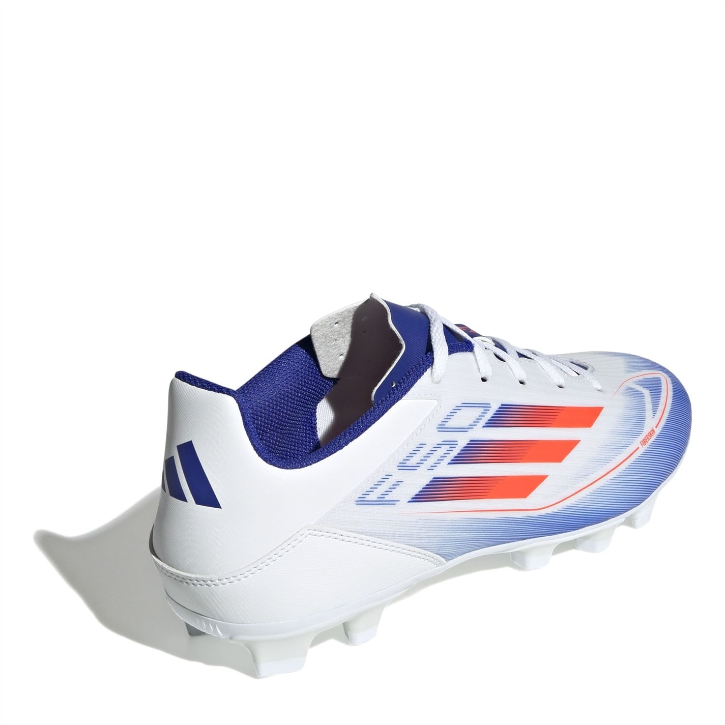 Ghete de fotbal adidas F50 Club Firm Ground alb rosu albastru