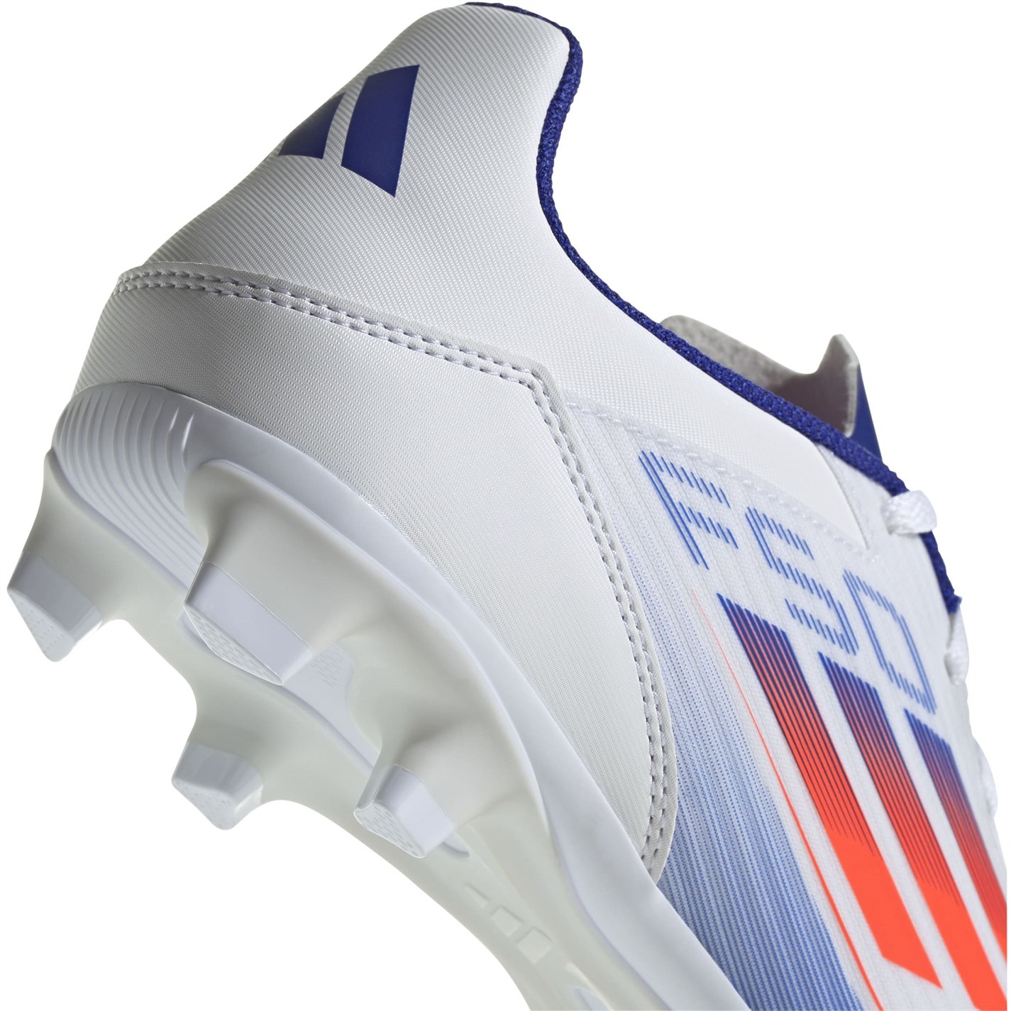 Ghete de fotbal adidas F50 Club Firm Ground alb rosu albastru