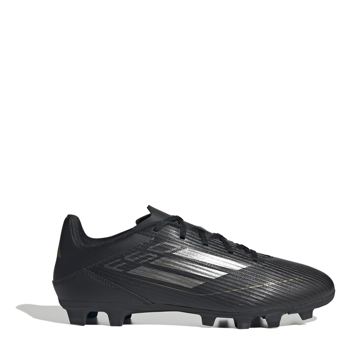 Ghete de fotbal adidas F50 Club Firm Ground negru argintiu