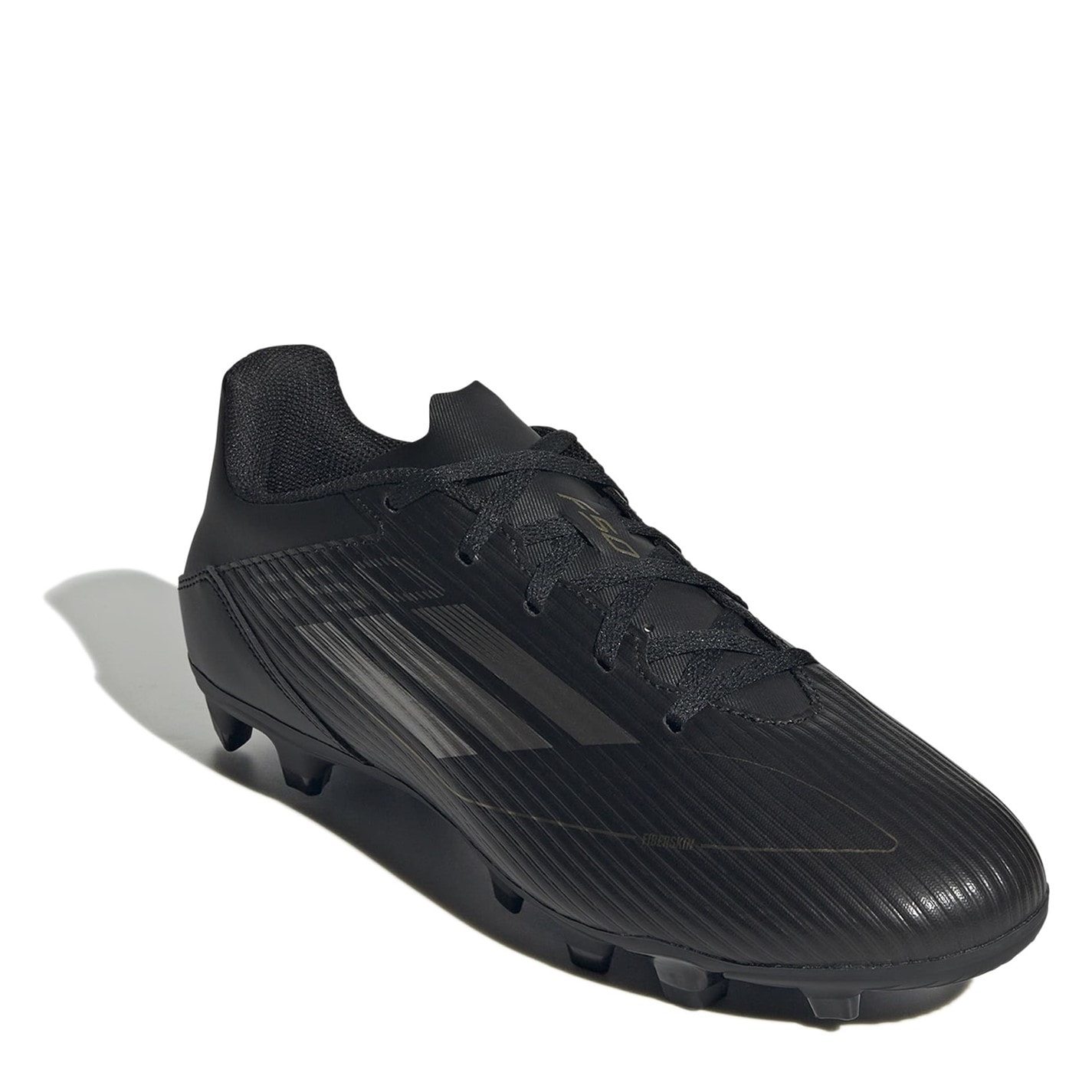 Ghete de fotbal adidas F50 Club Firm Ground negru argintiu